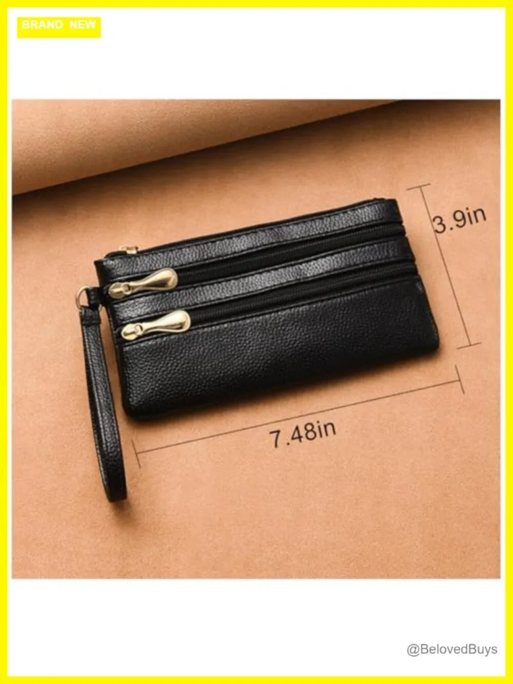 Womens Small Zipper Clutch Wallet Wristlet Purse Handbag Key Card Holder